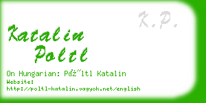 katalin poltl business card